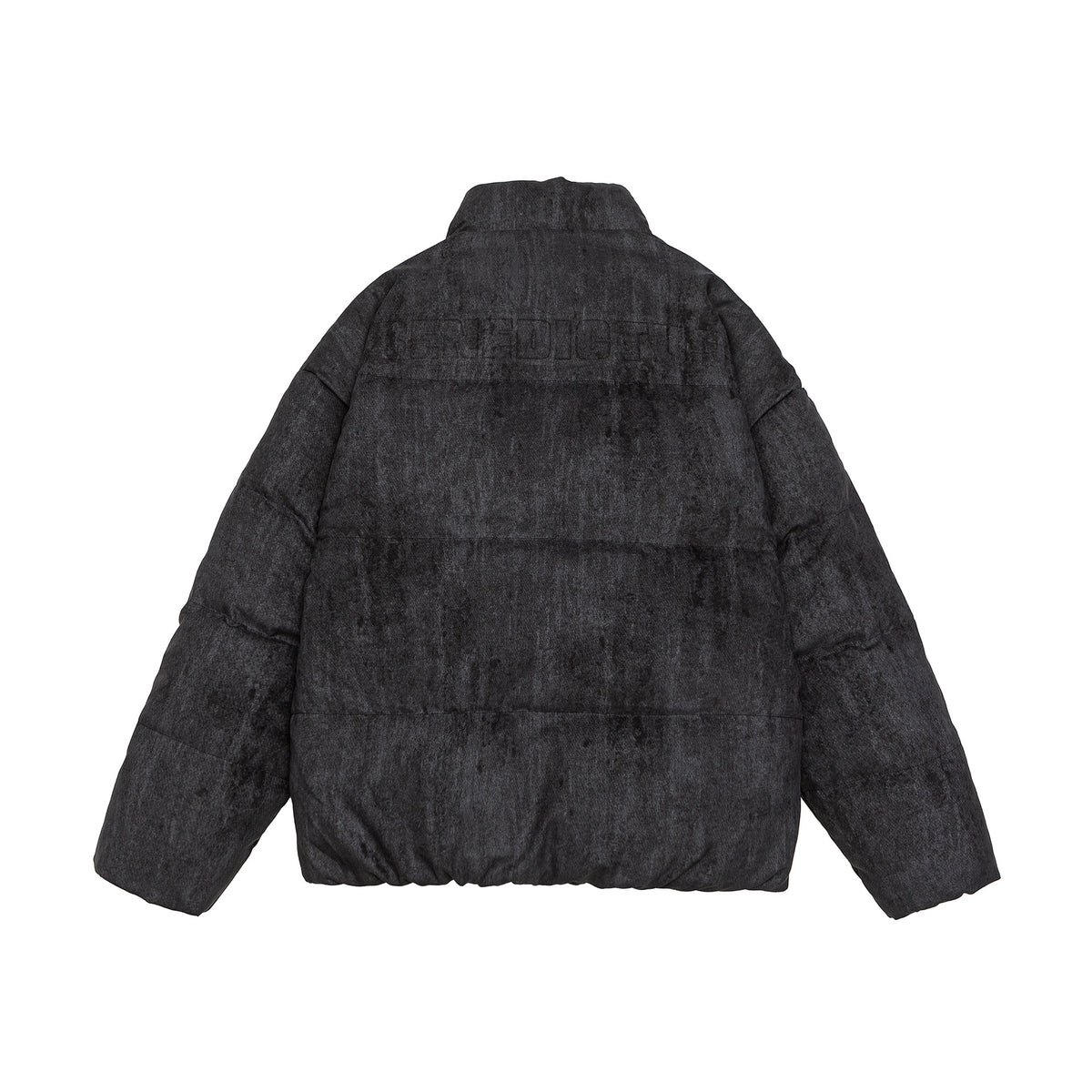Men's Oversize Quilted Thermal Puffer Jacket with High Stand Collar EVA-US