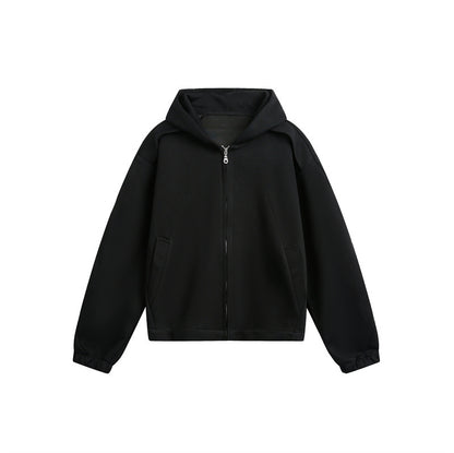 Unisex Lightly padded hooded zip jacket in boxy cut EVA-US