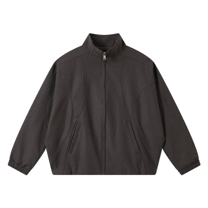 Unisex Short-cut Boxy Bomber with ergonomic seams and elastic cuffs EVA-US