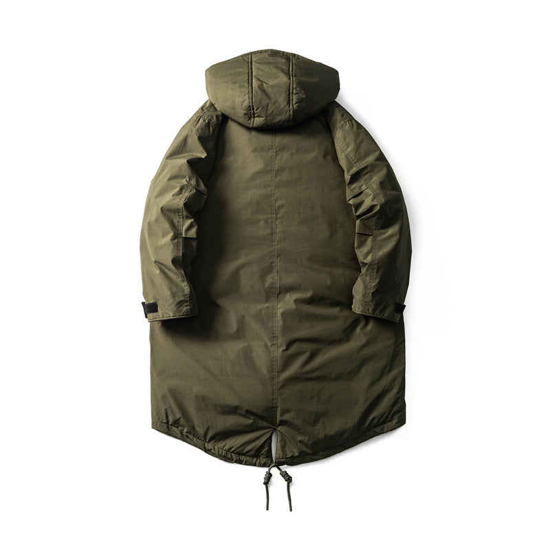 Men Waterproof Thermal Parka with Extended Back and Hood EVA-US