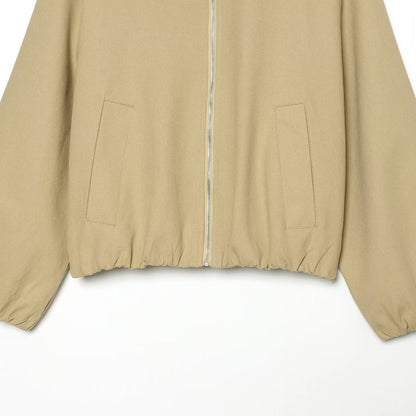 Ladies Boxy Field Blouson with Velour Collar and Elastic Hem EVA-US
