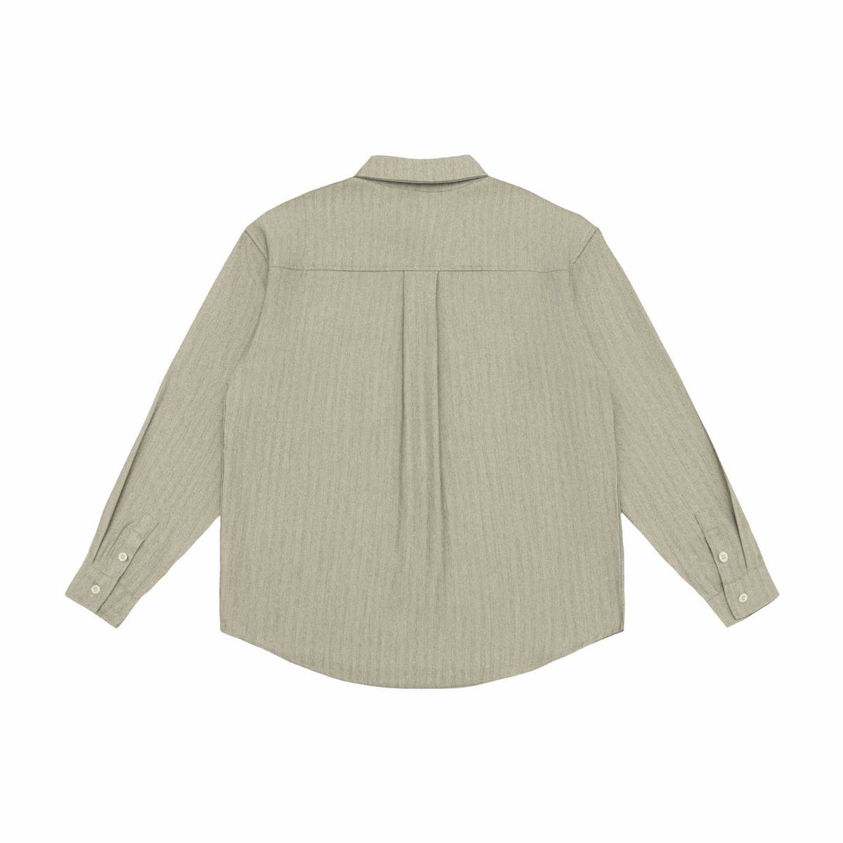 Unisex Oversized Shirt Jacket made of textured linen blend with chest pocket EVA-US