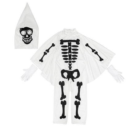Women's skeleton costume with cloak and gloves EVA-US