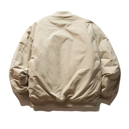 Men's Padded Bomber Jacket in MA-1 Style with Sleeve Utility Pocket EVA-US