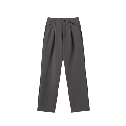 Women's wide pleated trousers with a high waist and classic waistband detail EVA-US