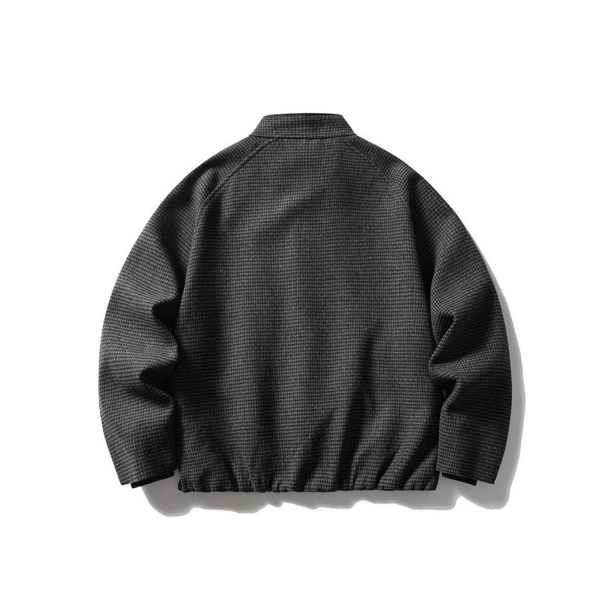 Unisex Short structured blouson jacket with stand-up collar and zipper EVA-US