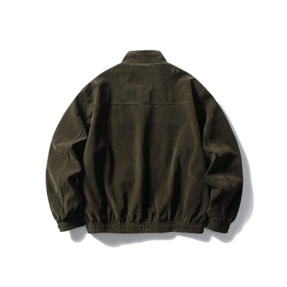 Men's Boxy Field Blouson made of sturdy canvas with high stand-up collar EVA-US