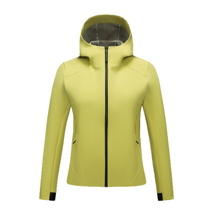 Women's Tailored Softshell Jacket with Hood and Fleece Lining EVA-US