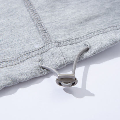 Unisex Wide French-Terry Sweatpants with elastic drawstring waistband, side pockets, and adjustable hem