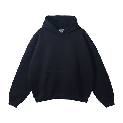 Unisex loose-fitting hoodie made of organic cotton with kangaroo pocket EVA-US
