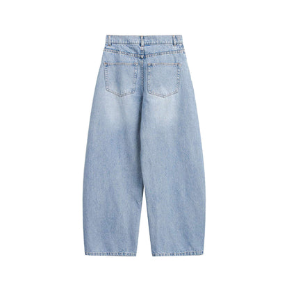 Women’s culotte jeans with wide leg, high waist, and front seam detail EVA-US