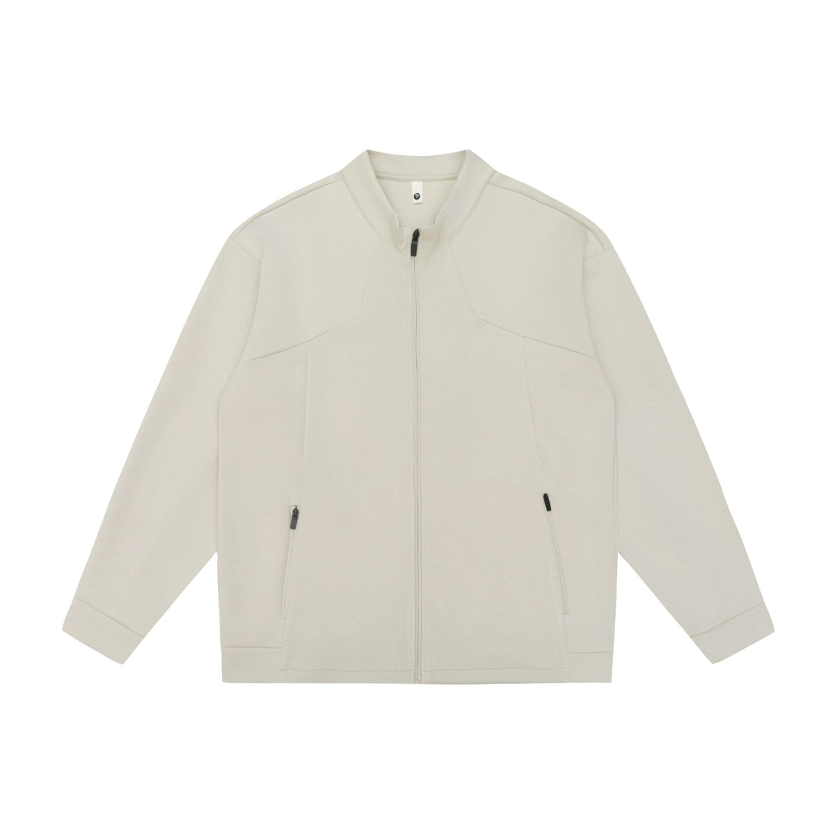 Unisex Oversize Zip Jacket made of heavy cotton blend with stand-up collar and zip pockets EVA-US