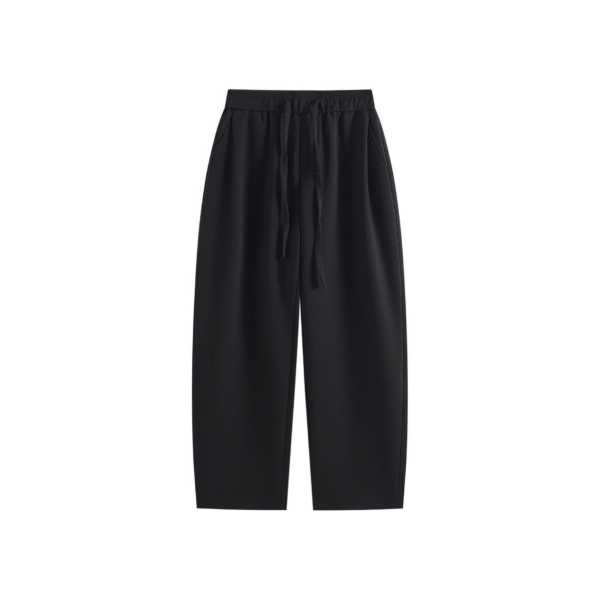 Women’s Wide Jogging Pants made of Cotton Blend with Elastic Cord Waistband EVA-US