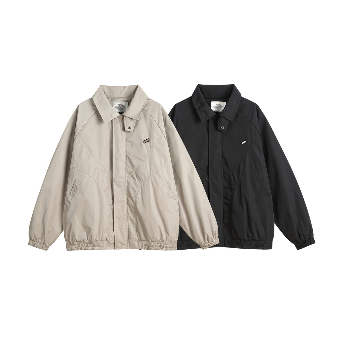 Unisex Boxy Transitional Blouson with Stand Collar and Elastic Hem EVA-US