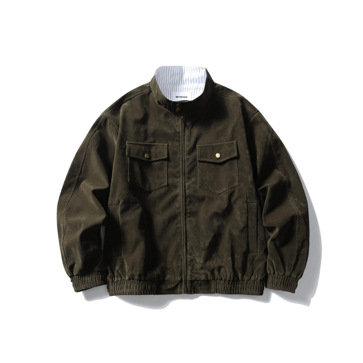 Men's Boxy Field Blouson made of sturdy canvas with high stand-up collar EVA-US