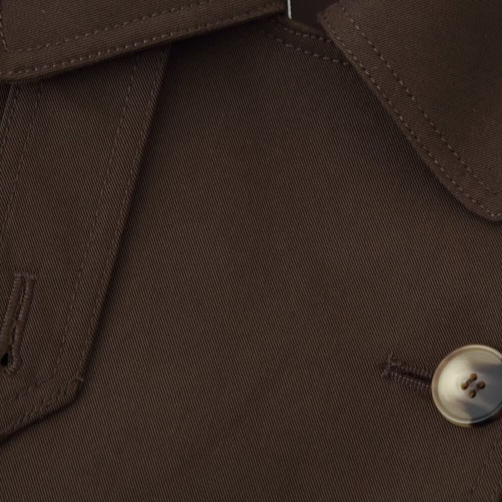 Women's short trench-style jacket with tie belt, raglan sleeves, and tailored fit EVA-US