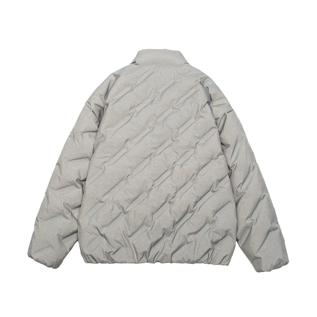 Unisex Padded Oversized Quilted Jacket with High Stand-Up Collar EVA-US