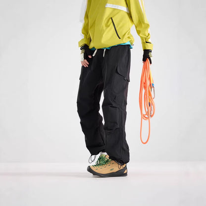 Men's Lightweight Technical Cargo Trekking Pants with Drawstring Waist and Adjustable Leg Openings EVA-US