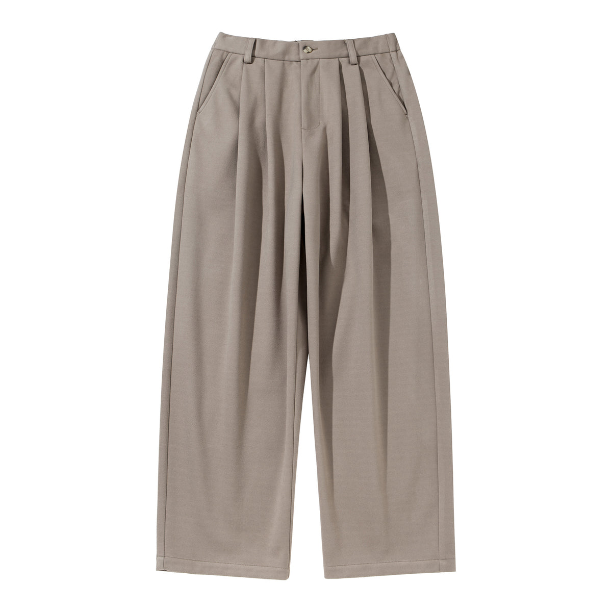 Women's High-Waisted Culotte Pants with Pleats and Elastic Back EVA-US