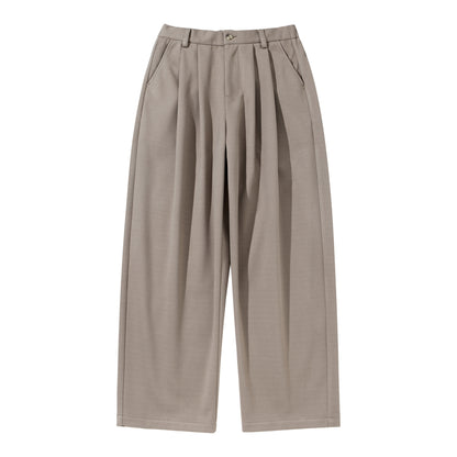 Women's High-Waisted Culotte Pants with Pleats and Elastic Back EVA-US