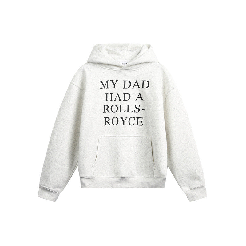 Women's hoodie with statement print and oversized cut EVA-US