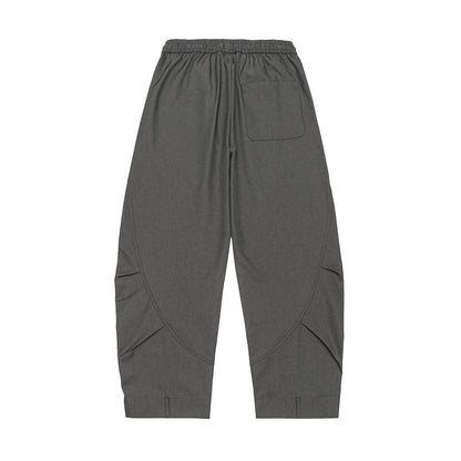Men's Cargo Jogging Pants with Elastic Waistband, Drawstring, and Side Flap Pockets EVA-US