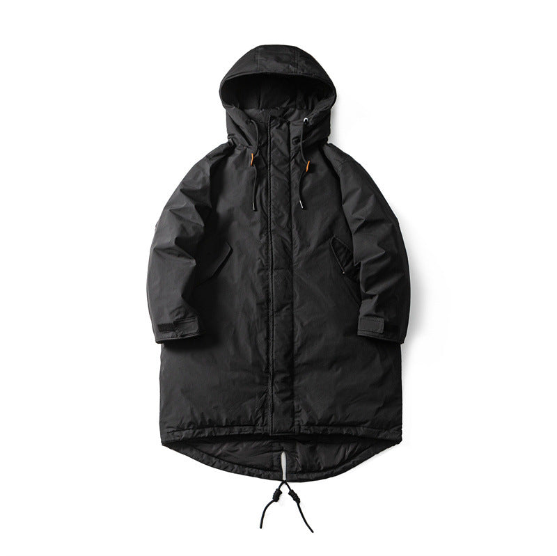 Men Waterproof Thermal Parka with Extended Back and Hood EVA-US