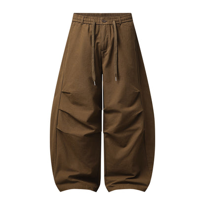 Women's Wide Cargo Bermuda with Drawstring Waist and Patch Pockets EVA-US