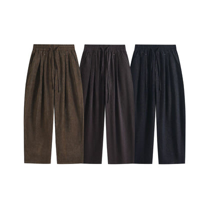 Ladies Wide Palazzo Pants with Elastic Waistband, Drawstring and Side Pockets EVA-US
