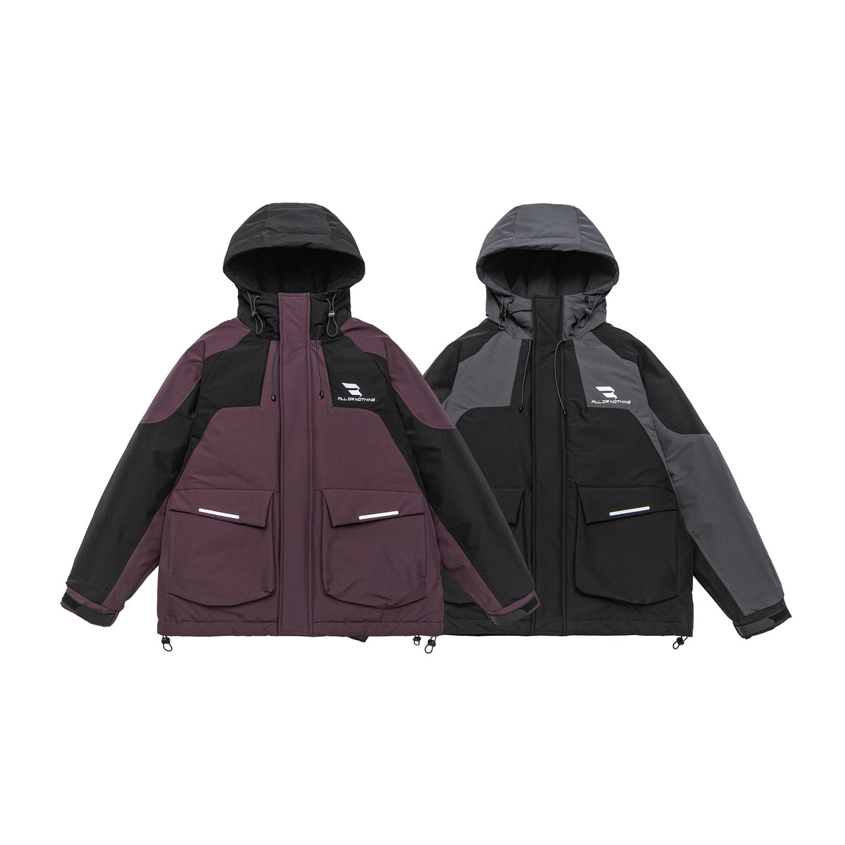 Men's Urban Tech Parka with utility pockets, reflective details, and adjustable hem EVA-US