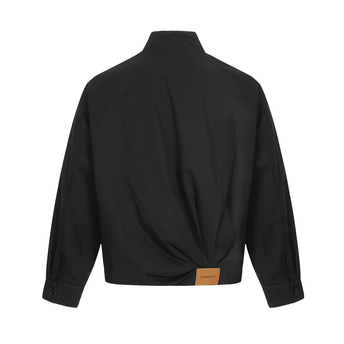 Men's Lightweight Windbreaker Blouson with Funnel Neck and Concealed Zippers EVA-US
