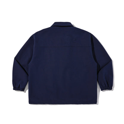 Men's Robust Canvas Utility Jacket with Snap Button Front and Elastic Cuffs EVA-US