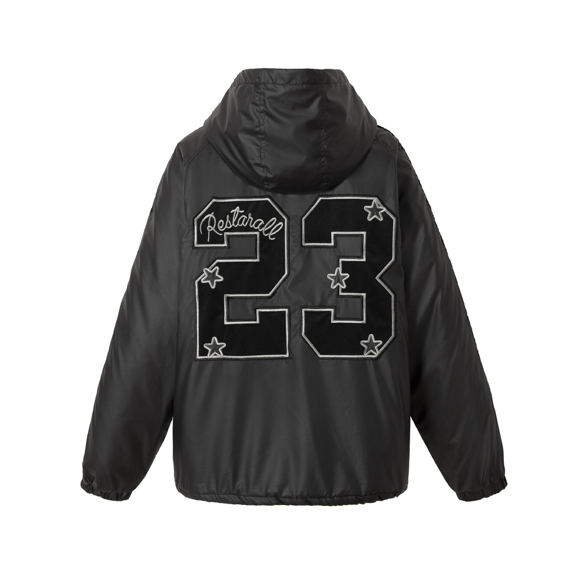 Unisex Boxy-padded Hoodie with Embroidered Coat of Arms EVA-US