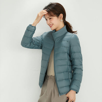 Women's Ultra-light Quilted Hooded Jacket with Ultra-flat Thermal Wadding EVA-US