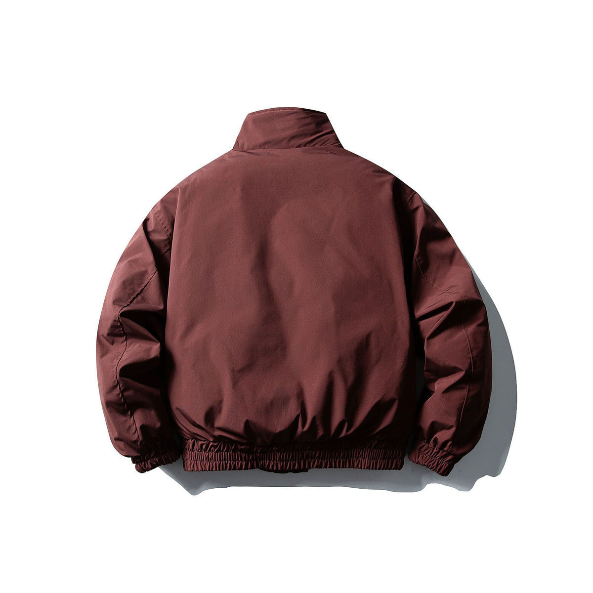 Men's Short Boxy Thermal Bomber with High Stand-Up Collar and Attached XXL Pockets EVA-US