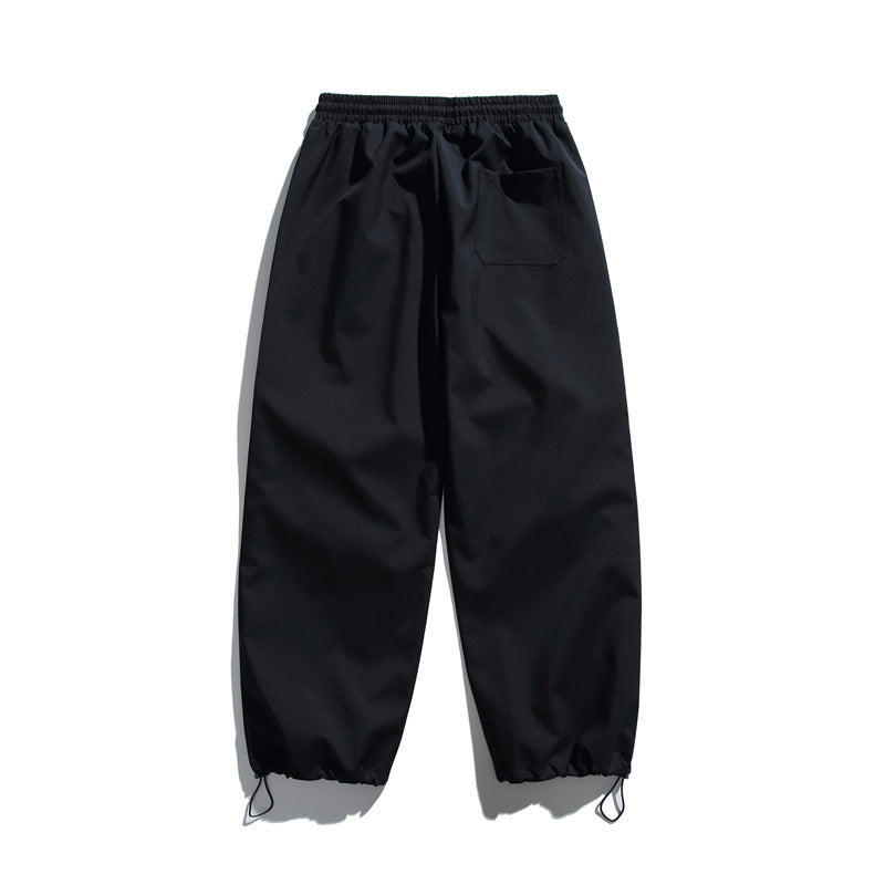 Unisex Technical Cargo Jogger Pants with Elastic Waistband, Zipper Pocket and Drawstring EVA-US