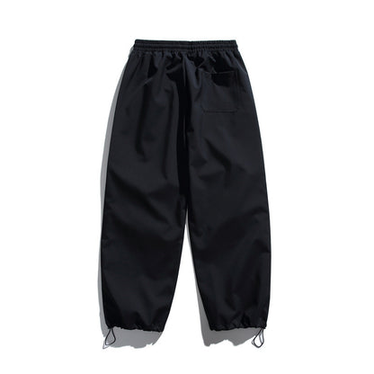 Unisex Technical Cargo Jogger Pants with Elastic Waistband, Zipper Pocket and Drawstring EVA-US
