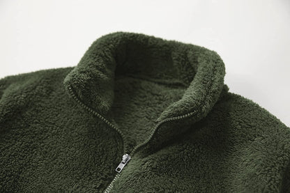 Men's fleece jacket with soft inner lining and practical pockets EVA-US