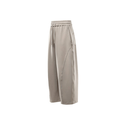 Women's Wide Sweatpants with High Waist, Drawstring and Side Pockets EVA-US