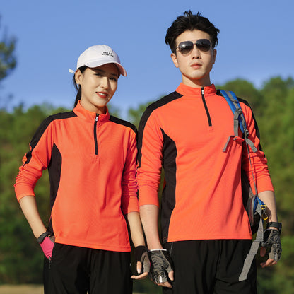Women's Sports Long Sleeve with Half Zip and Breathable Inserts EVA-US