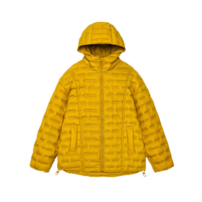 Men's Ultralight Quilted Insulation Jacket with Hood and Adjustable Hem EVA-US