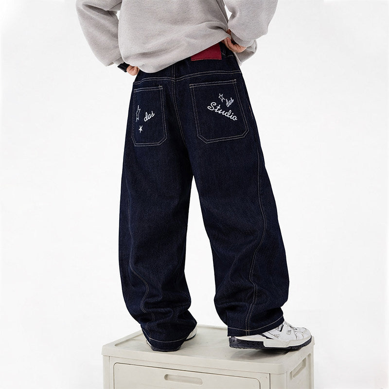 Boys casual wide-cut denim pants EVA-US