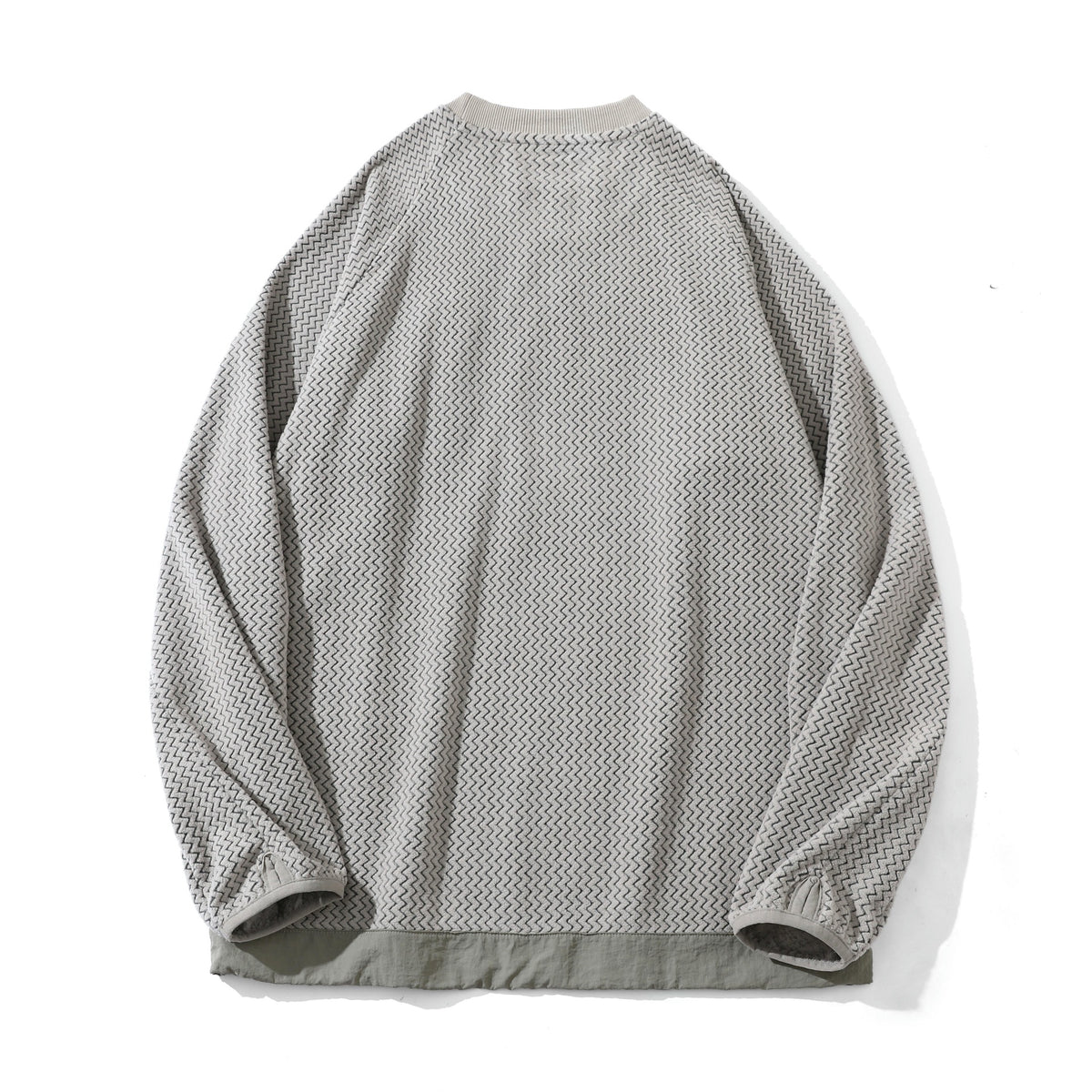 Unisex Structured Waffle Sweatshirt with Chest Zip Pocket EVA-US