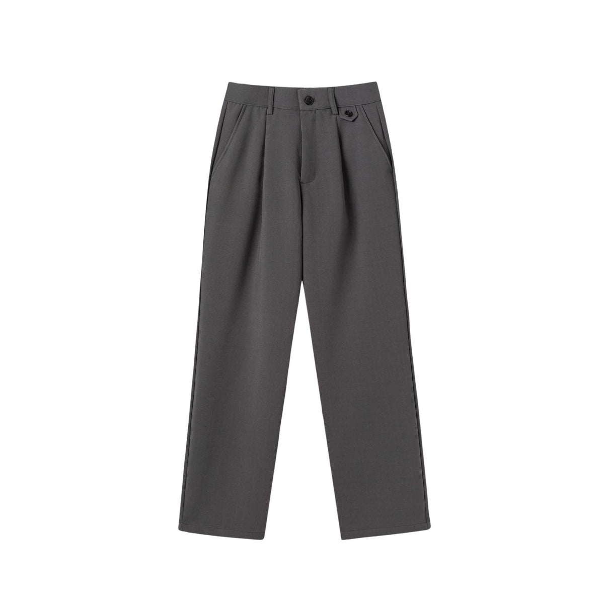 Women's wide pleated trousers with a high waist and classic waistband detail EVA-US