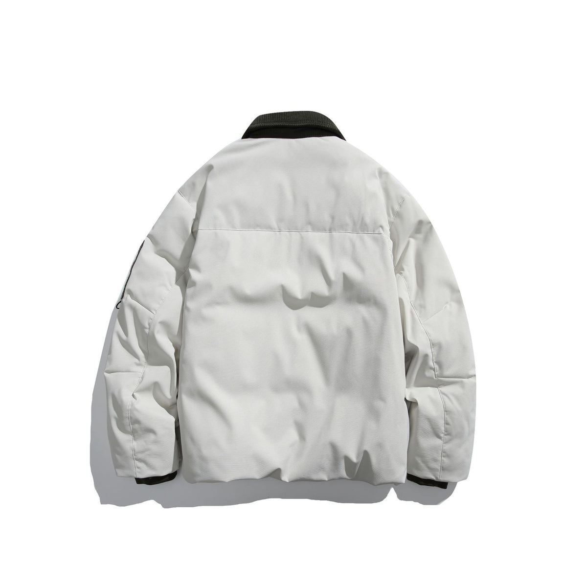 Men's insulated field jacket in workwear style with cord collar, elbow patches, and patch pockets EVA-US