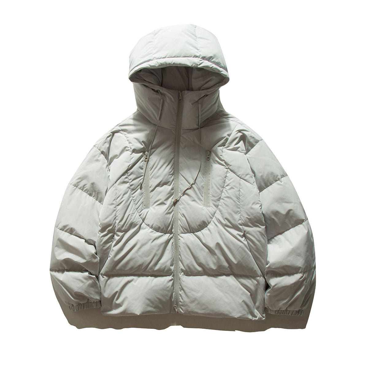 Women’s oversized quilted hooded jacket with voluminous thermal padding EVA-US