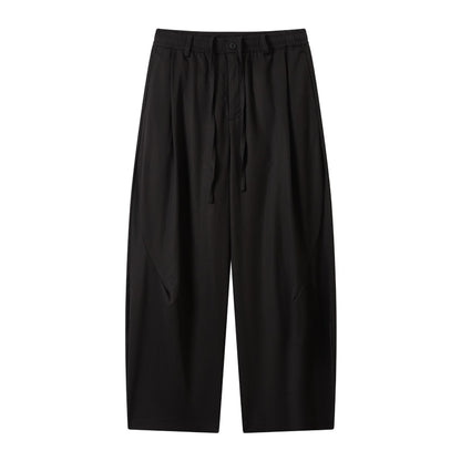 Women's wide culotte pants with elastic waistband and drawstring EVA-US