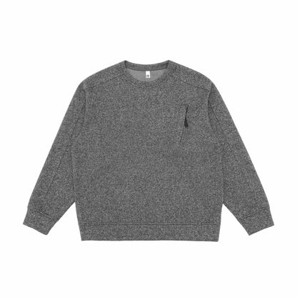 Unisex Structured Round Neck Sweatshirt with Raglan Sleeves and Ribbed Hem EVA-US
