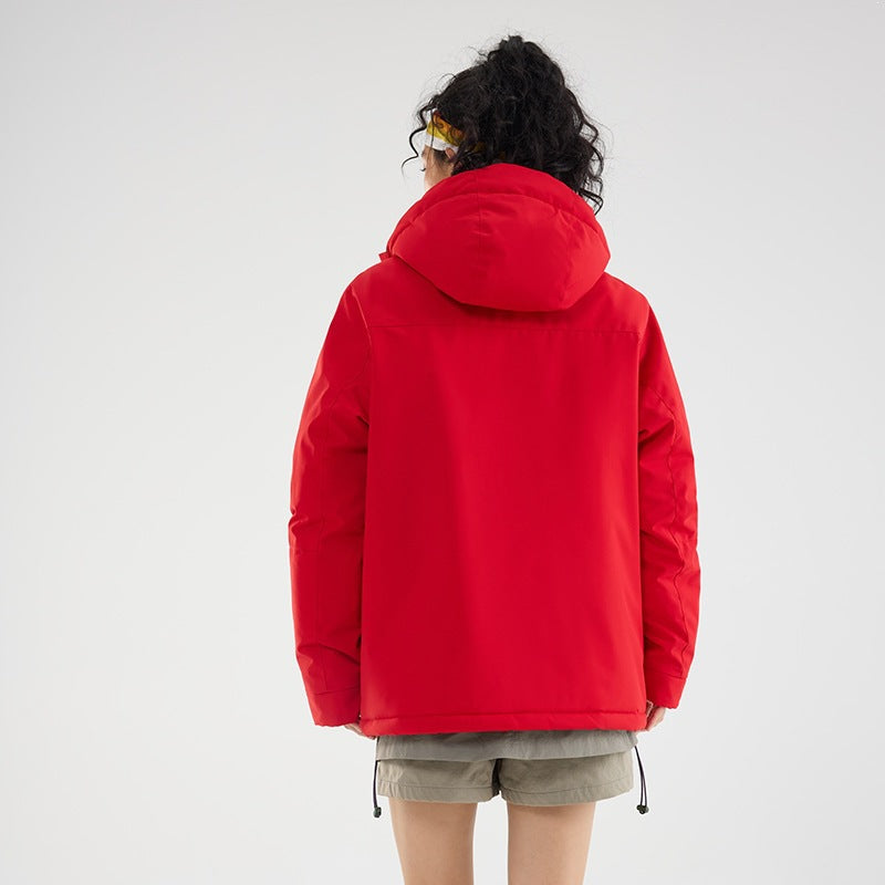 Women's Padded Winter Jacket with Hood, Water Repellent and Windproof EVA-US