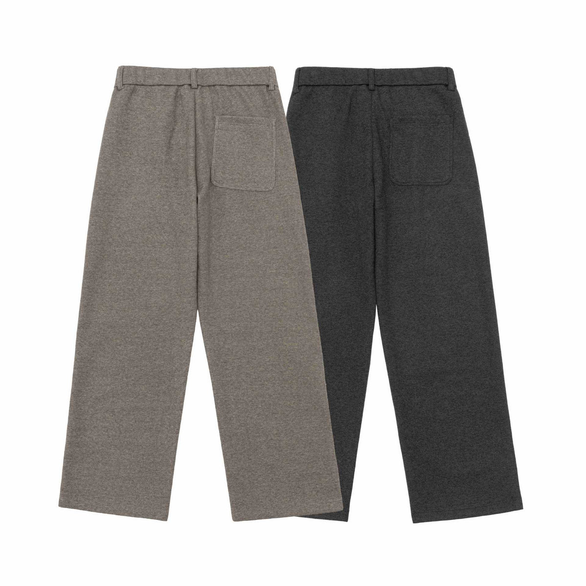 Women's High-Waisted Loose Jersey Pants with Pleats and Side Pockets EVA-US